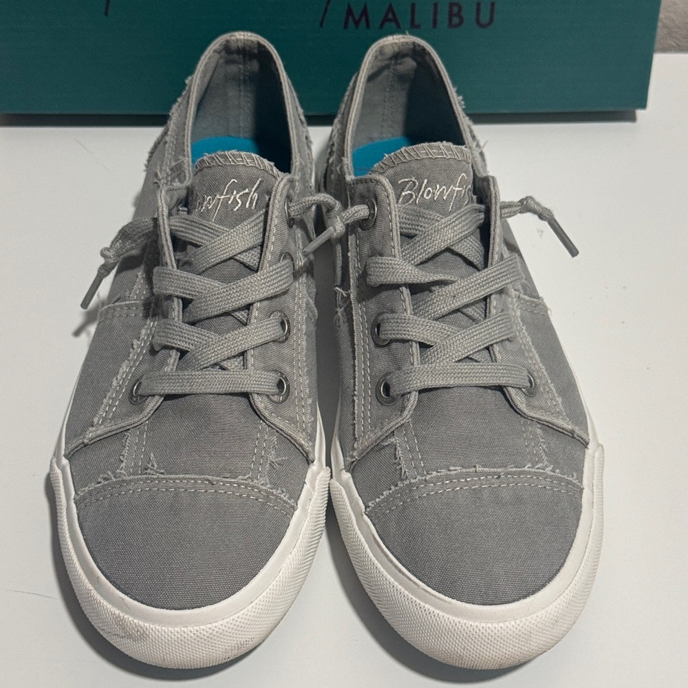 Blowfish Malibu MAXINE Women’s Gray Canvas Sneakers - Picture 2 of 7